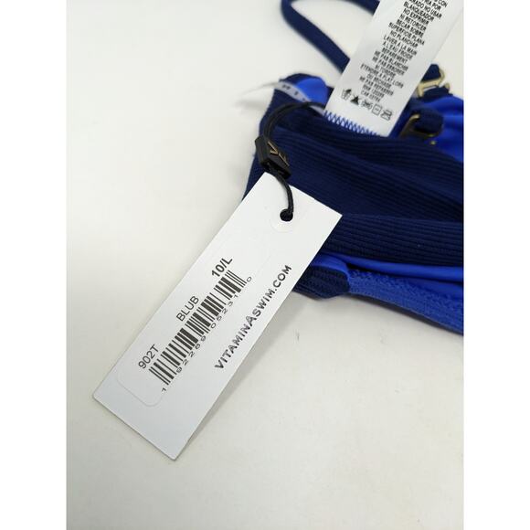 VITAMIN A Mila-Luciana Blue Bandeau Bikini Top - Picture 5 of 6